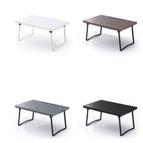 플라스틱 휴대용 미니테이블 접이식 침대 서브테이블, 그레이