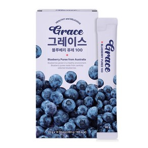 그레이스 블루베리 퓨레 100% 안토시아닌 스틱 홈쇼핑 14P, 280g, 1개