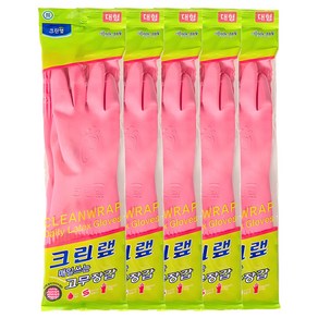 매일쓰는 고무장갑, 핑크, 대(L), 5개