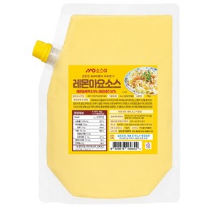 소스야 레몬마요소스 크림새우소스, 1kg, 1개
