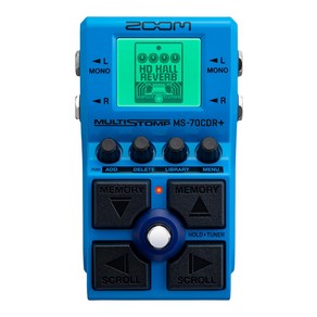 ZOOM 줌 MS-70CDR+ 멀티 스톰프 페달 블루 블루 149종류의 공간계 이펙트