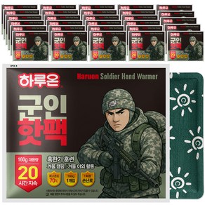하루온 군인핫팩 포켓용 대용량 핫팩, 160g, 30개