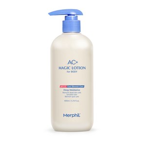 메르필 바디여드름 등드름 개선 AC+매직 바디로션 베이비코튼향, 400ml, 1개