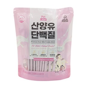 펫라벨 산양유단백질 강아지간식 강아지영양간식 단백질보충, 30개, 12g, 우유
