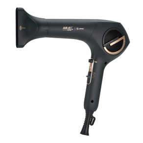 JMW 에어젯 울트라 프로 전문가용 1700W 터보 항공모터 헤어 드라이기, 본품, 블랙