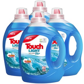 터치 라이트 고농축 세탁세제 에이프릴, 2.5L, 4개