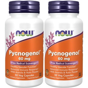 NOW Foods 碧蘿芷膠囊, 50入, 2個, 60mg