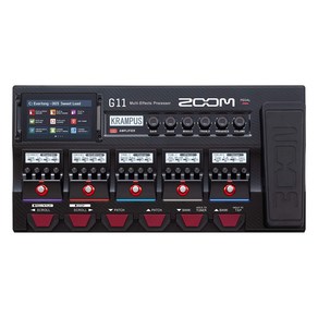 ZOOM G11 IR ZOOM IR 줌 기타용 이펙터 블랙 로더 기능 탑재 터치 패널 대응