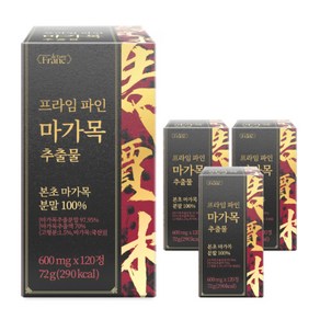 [정품] 프라임 파인 마가목 추출물 본초 마가목 분말 100% 식약청 인증 해썹, 120정, 4개