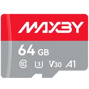 MAXBY 맥바이 차량용 블랙박스 SD카드 홈캠 CCTV 호환 메모리카드 128G 64G R, 1개, 64GB