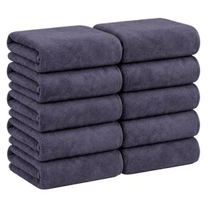 FASEN 호텔수건 먼지없는 프리미엄 극세사 타올 세면 타월 집들이 선물 406 GSM 수건, 07다크 그레이, 20개