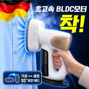 [독일 BLDC] 진공 흡착 스팀 다리미 흡착식 핸디형 가정용 스팀 다리미, 화이트, STM