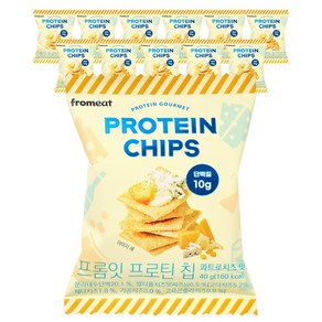 [다이어터 간식] 프롬잇 프로틴칩 콰트로치즈 고단백 과자, 40g, 12개