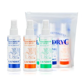 런드리씨 얼룩제거제 3종세트, 80ml, 3개