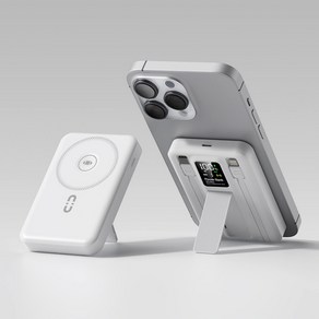 ANYOU 고속충전 대용량 보조배터리 유무선 충전 일체형 보조밧데리 20000mAh 거치대 휴대용, 1개