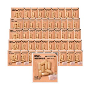 허닭 닭가슴살 비엔나 소시지 오리지널, 64g, 50개