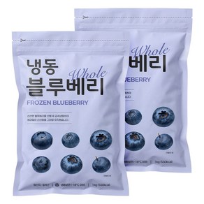 칠레산 냉동블루베리, 1kg, 2개