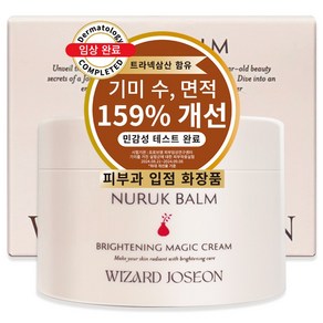 위자드조선 누룩밤 수면팩 기미개선159% 트라넥삼산 정품 대용량 기미크림 누룩밤, 100ml, 1개