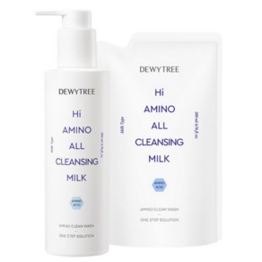 듀이트리 대용량 클렌징밀크 하이 아미노 본품200ml+리필200ml, 200ml, 2개