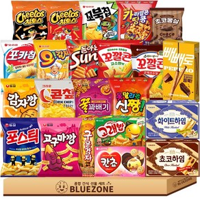 어린이 선물세트 고깡 감깡 꿀꽈 포틱 포카오 포카어 스윙볶 스윙갈 갈릭새우 콘칩 맛짱 칸초 C콘칲 카땅 신짱 초송 고래밥 구감 꽃게미니오리 꽃게미니치즈 산도 몽실, 과자, 22개