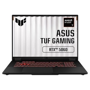 에이수스 2025 TUF 게이밍 노트북 A18 라이젠7 260 지포스 RTX 5060예거 그레이 · 512GB · 16GB · WIN11 Home · FA808UM-S8031