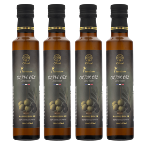 올리아베 엑스트라버진 산도0.2 프랑스 아르베키나 냉압착 올리브오일, 250ml, 4개