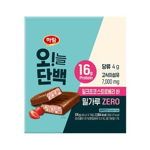 하림 오!늘단백 밀크초코 스트로베리바 12p, 576g, 1개
