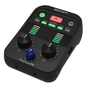 ZOOM P2 USB [AI 3 줌 마이크 전용 레코더 노이즈 감소 탑재] 블랙 소형 손바닥