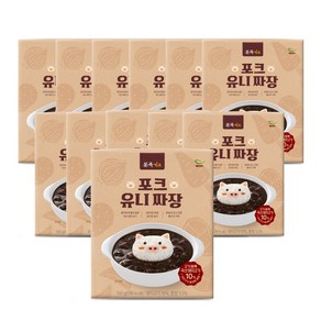 [99개 특가] 본죽키즈 포크 유니짜장 12개 (밥태기 유아 짜장 어린이 카레 짜장), 150g