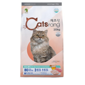 캐츠랑 전연령 고양이 건식사료, 닭+참치, 20kg, 1개