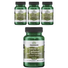 Swanson 斯旺森 芥蘭素&白藜蘆醇膠囊 200mg, 60顆, 4罐