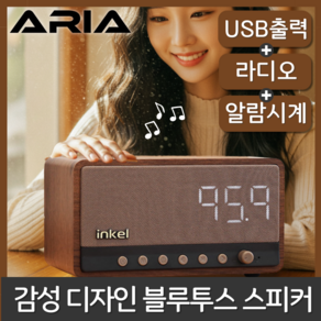 인켈 ARIA 무선 15W 고속충전 블루투스 미니 스피커 IK-WS3, 혼합색상