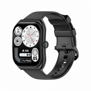 PEJE 2.01인치 2.5D 곡면 큰화면 GPS 운동 전천후 건강 모니터링 블루투스 통화 스마트 워치 51mm, 검정색, 5.1cm, GPS + 블루투스