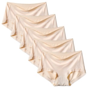 엘라운지 고탄력 60수 레이온 노라인팬티 5P, 스킨, M, 1개