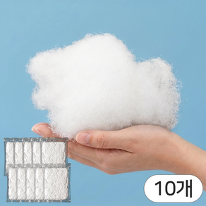 영바이브 스퀴시 만들기 솜 구름솜, 화이트, 10개