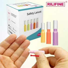 릴리파인 안전 란셋 자동 채혈 사혈 침 바늘 100PCS(28게이지 30게이지), 30G, 100개입, 1개