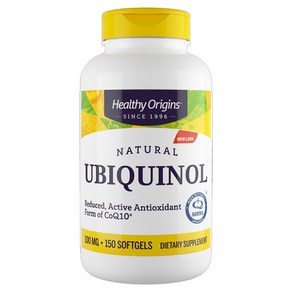 Healthy Origins 還原型輔酶Q10軟膠囊 100mg, 150顆, 1罐