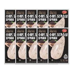 하림 수비드 닭가슴살 블랙페퍼, 100g, 10개