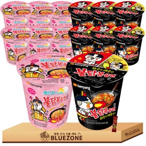 불닭 볶음면 세트 소컵불닭볶음면7 까르보불닭볶음면7, 1세트