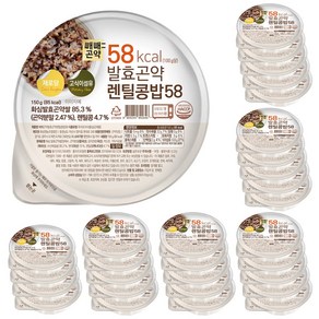 빼빼곤약 발효곤약 렌틸콩밥 58 100g당 58kcal, 150g, 30개