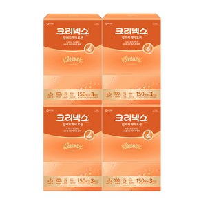 크리넥스 알러지 케어 로션 미용티슈 3겹, 150매입, 12개