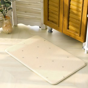 충무몰 국내 제조 버드 양면쿠션 주방매트, 버드 베이지 + 버드 그레이, 1개