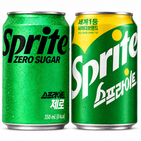 스프라이트+스프라이트제로 업소용 반반, 355ml, 24개