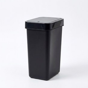 프라템 플랫 원터치 사각 휴지통, 블랙, 5L, 1개