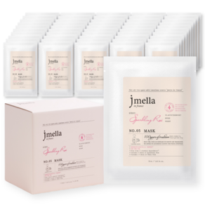 50일 사용 데일리 마스크팩 제이멜라 인 프랑스 스파클링 로제 마스크팩 30ml 50매입, 1개