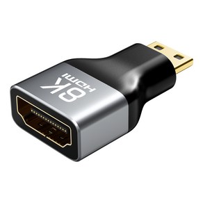 케이블타임 8K Mini HDMI M to HDMI F 연장 젠더 커플러, 1개