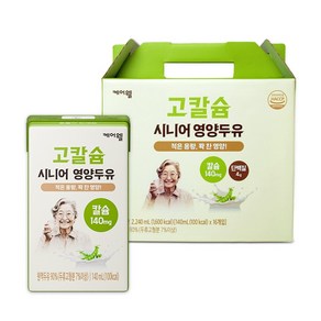 케어웰 고칼슘 시니어 영양두유, 140ml, 16개