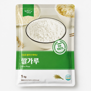 새롬푸드 맛좋은 쌀가루, 1kg, 5개