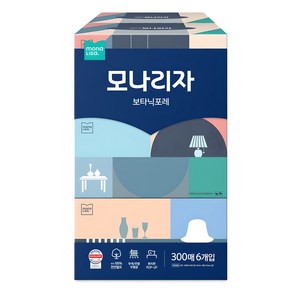 모나리자 보타닉포레 미용티슈, 300매, 6개