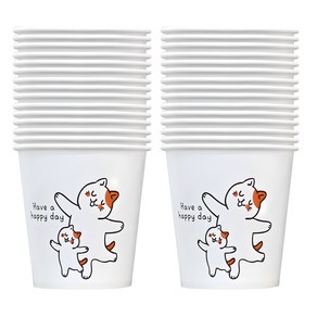 페이퍼맥스 고양이 종이컵 2000개, 180ml, 1개입, 1000개